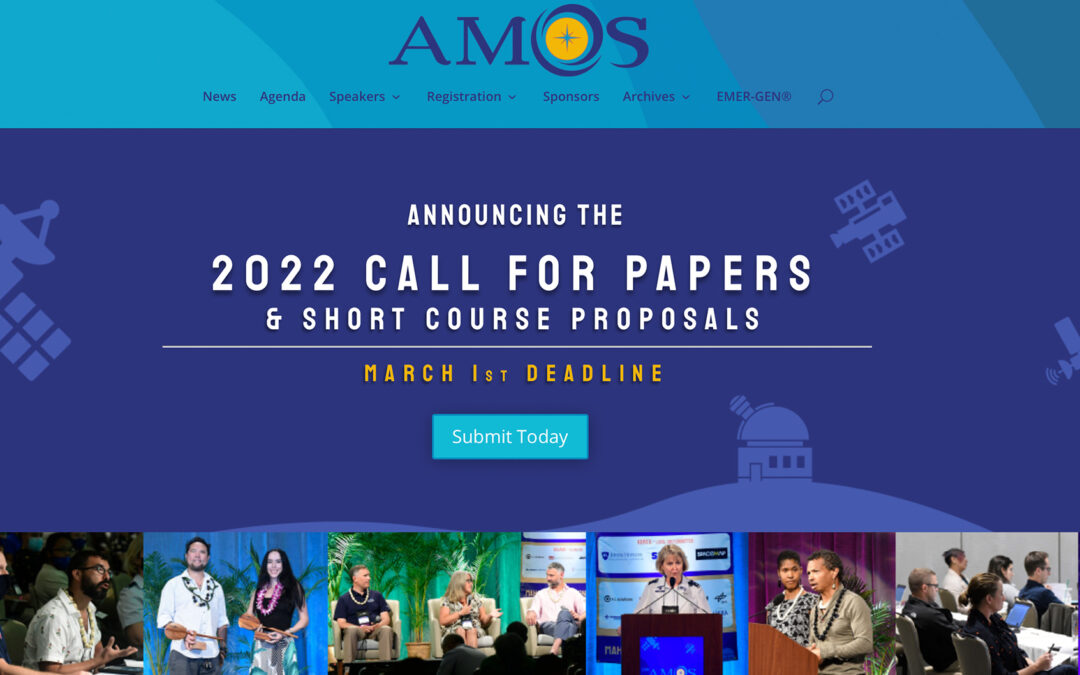 AMOS Conference 2022, Maui Hawai’i – 27/09/22 – 30/09/22